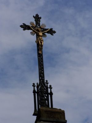 Kříž pod Valentovým mlýnem - za odbočkou na Crhov