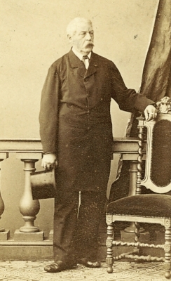 Franz rytíř Tersch , jun.. Foto C.v.Jagemann, před r.1884